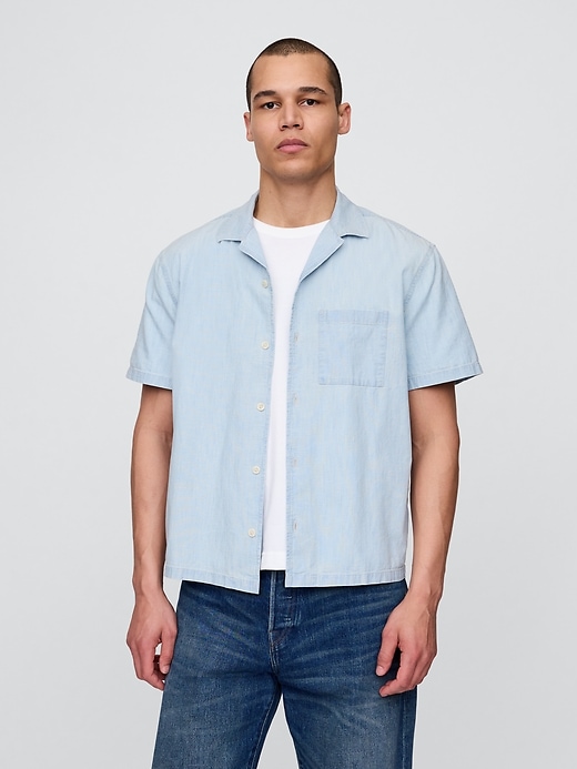 camicia in denim rilassata
