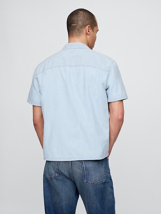 camicia in denim rilassata