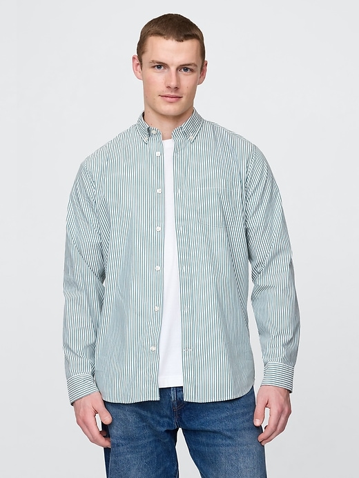 camicia in popeline per tutto il giorno con vestibilità classica
