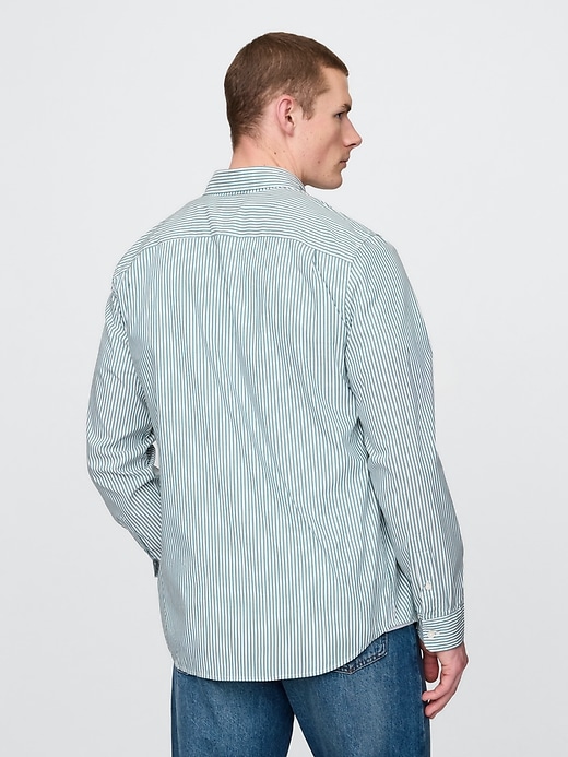camicia in popeline per tutto il giorno con vestibilità classica