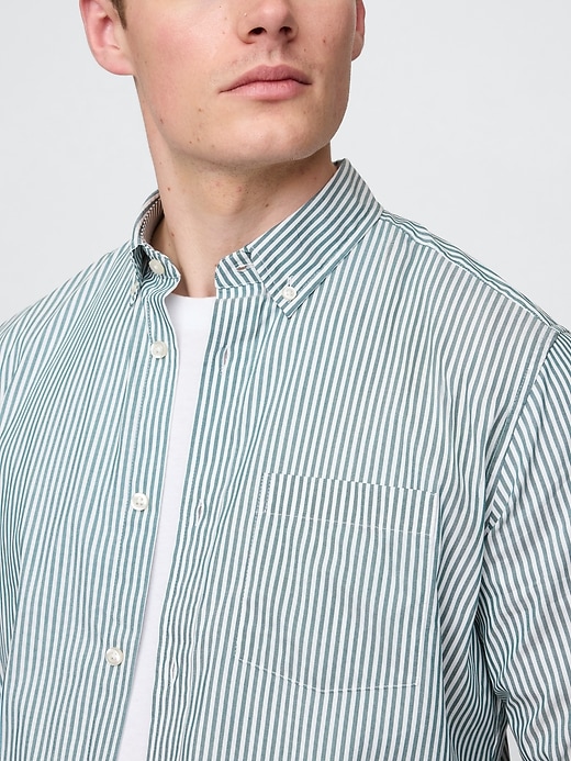 camicia in popeline per tutto il giorno con vestibilità classica