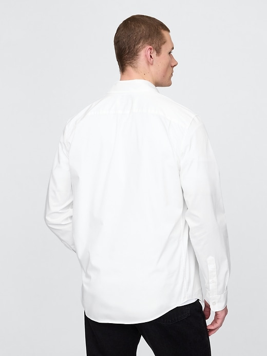 camicia in popeline per tutto il giorno con vestibilità classica