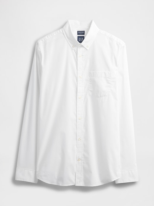 camicia in popeline per tutto il giorno con vestibilità classica