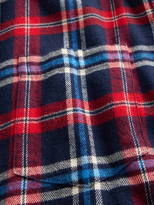 camicia in flanella rilassata in cotone biologico
