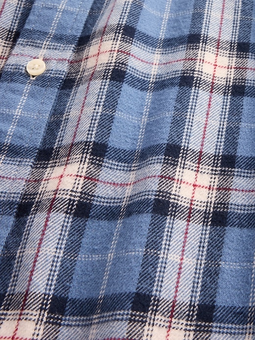 camicia in flanella rilassata in cotone biologico