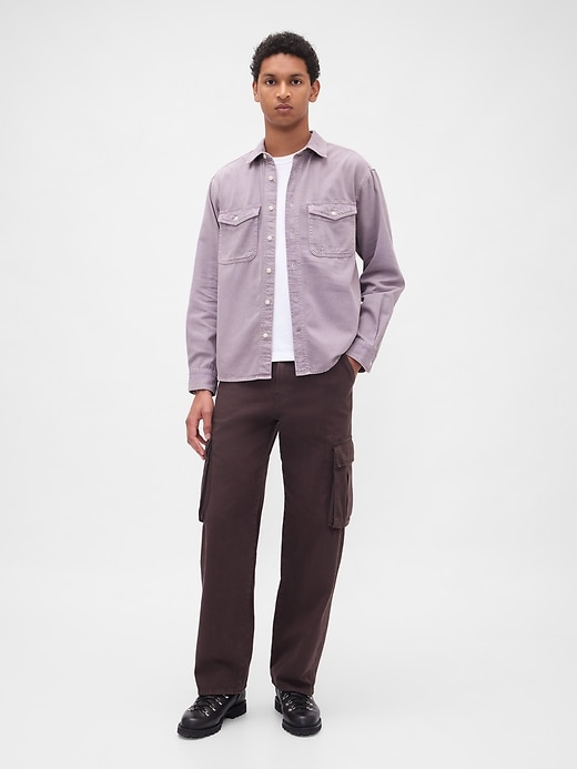 camicia rilassata in denim ultra morbido