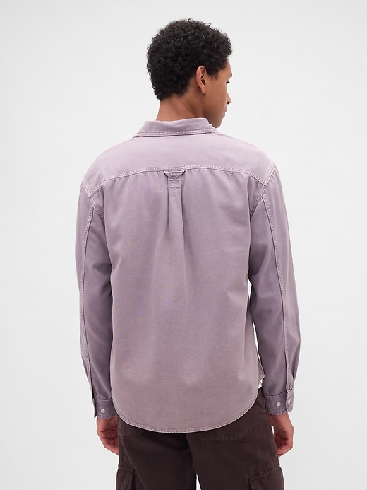 camicia rilassata in denim ultra morbido