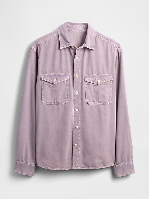camicia rilassata in denim ultra morbido