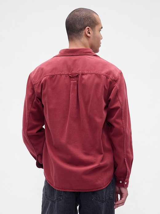 camicia rilassata in denim ultra morbido