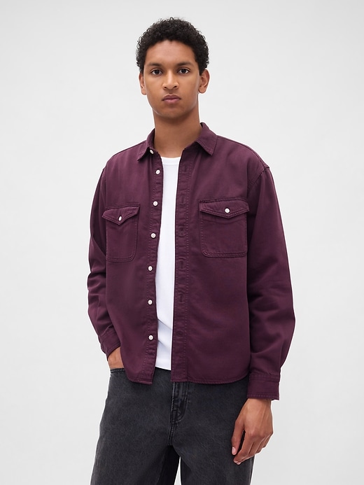 camicia rilassata in denim ultra morbido