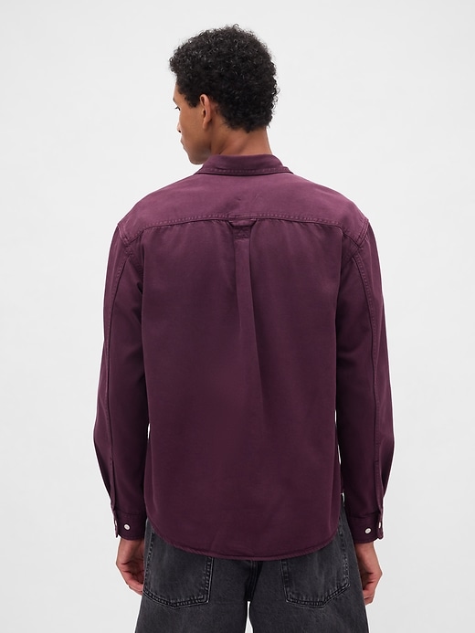 camicia rilassata in denim ultra morbido