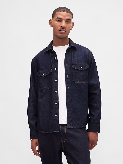 camicia rilassata in denim ultra morbido