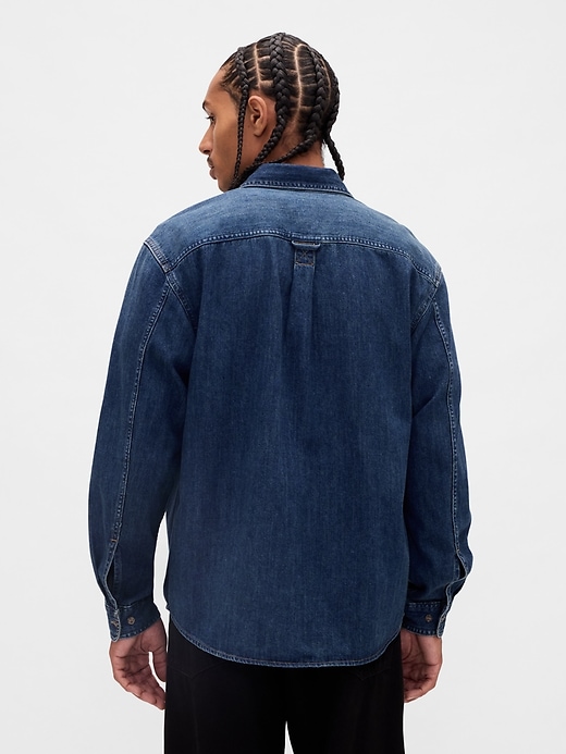 camicia in denim rilassata
