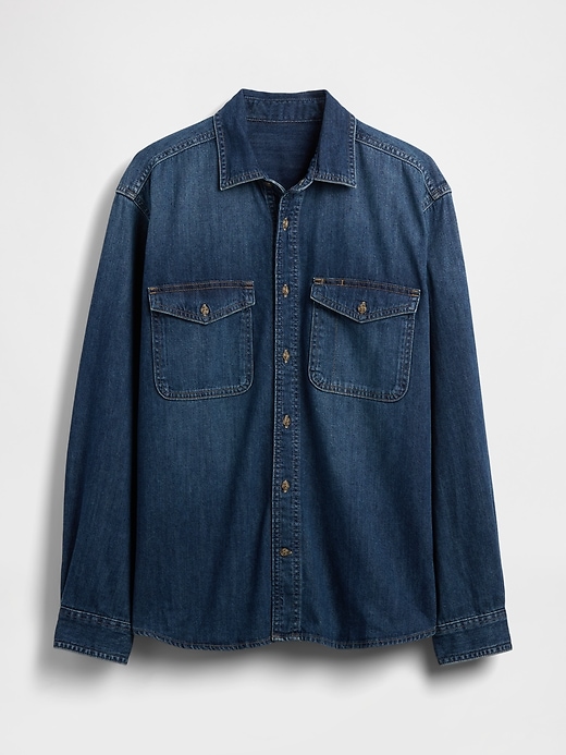 camicia in denim rilassata