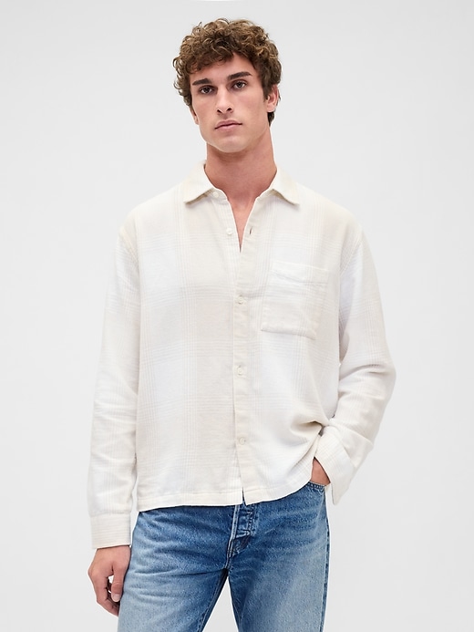 camicia di flanella rilassata