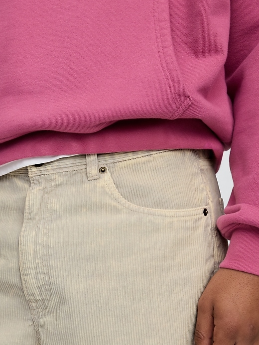 pantaloncini in velluto a coste lavato