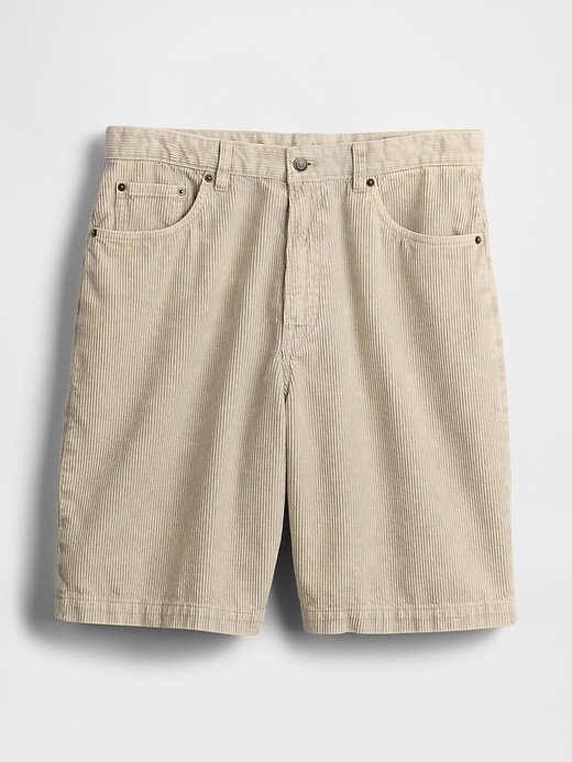 pantaloncini in velluto a coste lavato