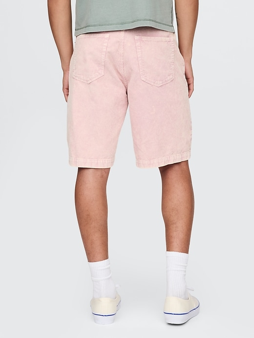 pantaloncini in velluto a coste lavato