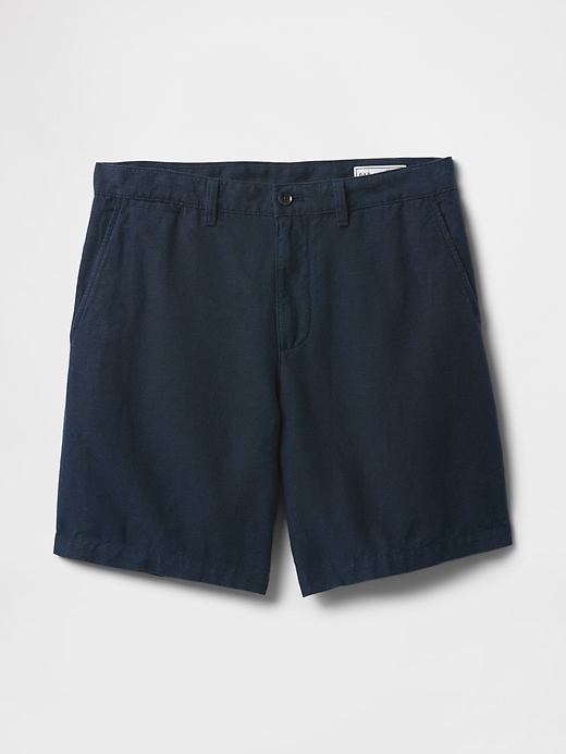 pantaloncini in lino e cotone da 8