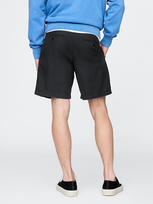 pantaloncini in lino e cotone da 8