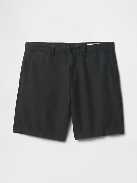 pantaloncini in lino e cotone da 8
