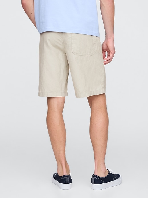 pantaloncini easy in lino e cotone da 9
