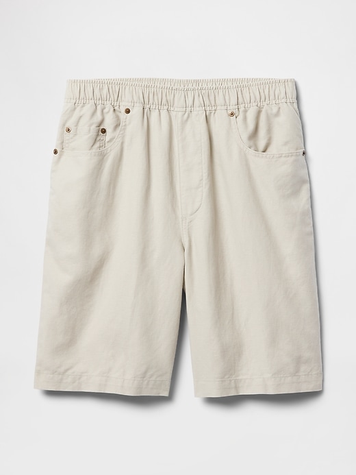 pantaloncini easy in lino e cotone da 9