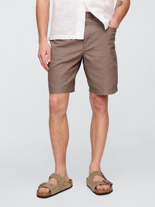 pantaloncini easy in lino e cotone da 9