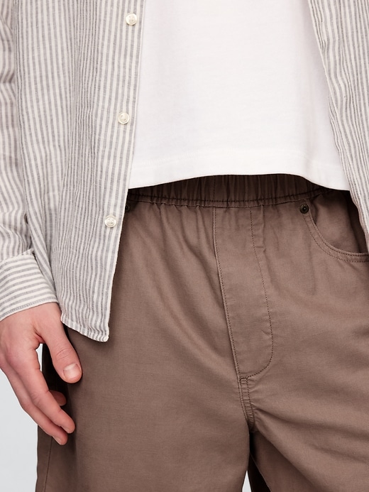 pantaloncini easy in lino e cotone da 9