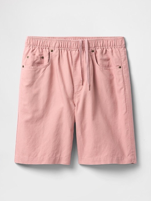 pantaloncini easy in lino e cotone da 9