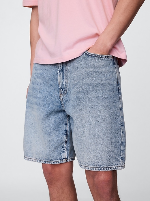 pantaloncini larghi in denim anni 90