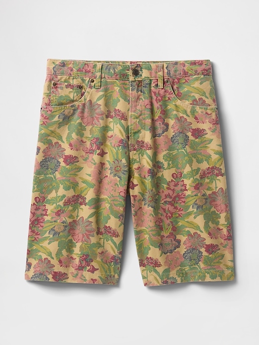 pantaloncini in tela floreale