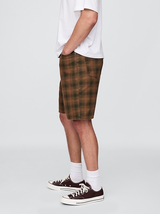 pantaloncini in tela scozzese