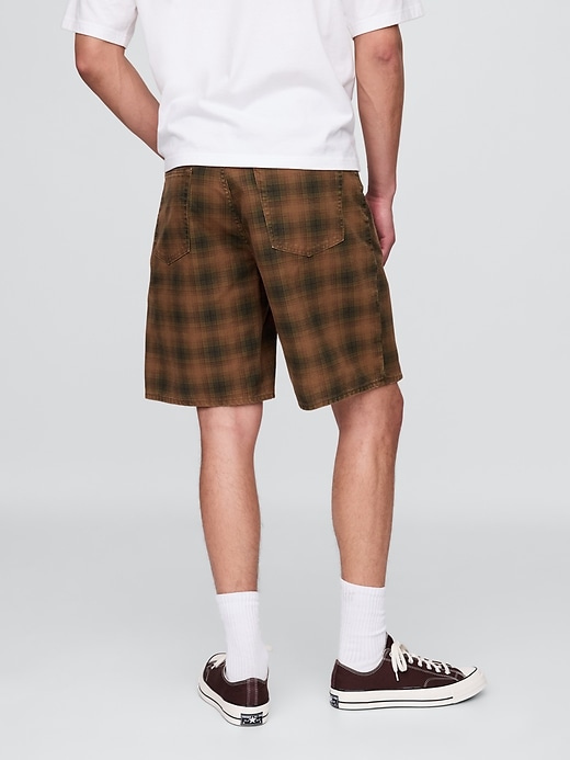 pantaloncini in tela scozzese