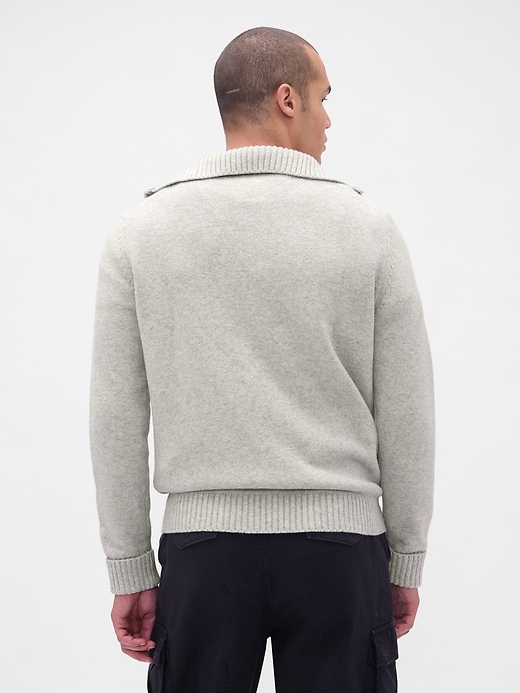 maglione cashsoft con cerniera a un quarto