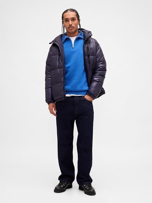 maglione cashsoft con cerniera a un quarto