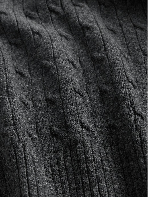 maglione a trecce in misto lana merino