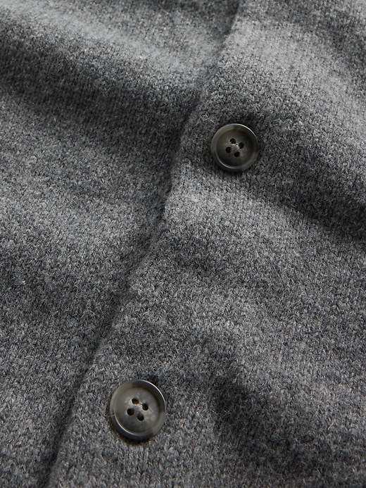 maglione cardigan in misto lana merino