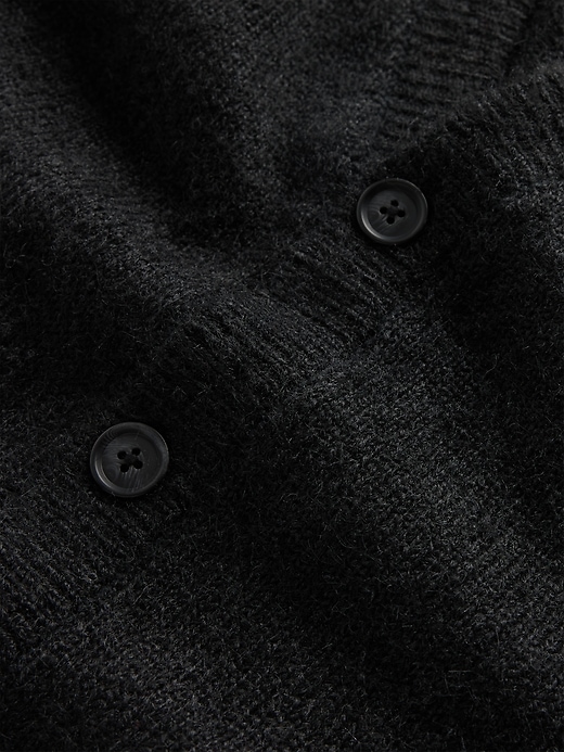 maglione cardigan corto e rilassato