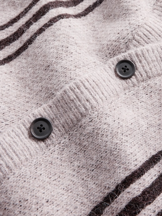 maglione cardigan corto e rilassato