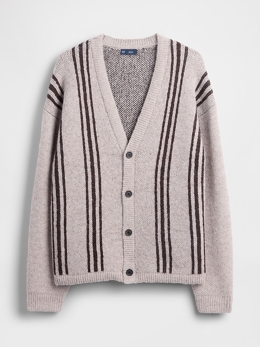 maglione cardigan corto e rilassato