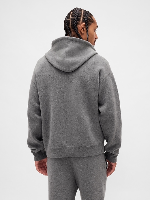 felpa con cappuccio e zip heavyweight cashsoft