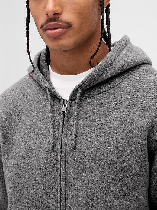 felpa con cappuccio e zip heavyweight cashsoft