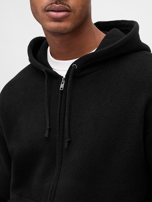 felpa con cappuccio e zip heavyweight cashsoft