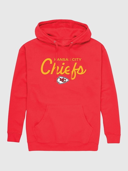felpa con cappuccio e scritta nfl signature
