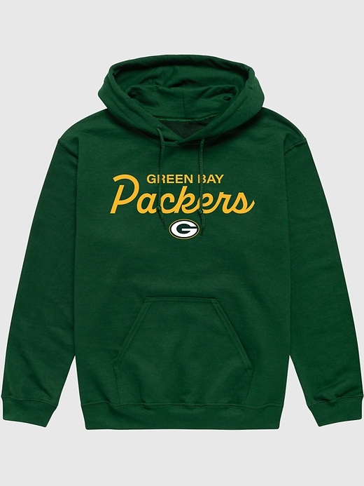 felpa con cappuccio e scritta nfl signature