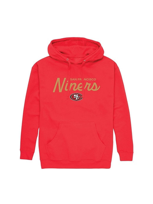 felpa con cappuccio e scritta nfl signature