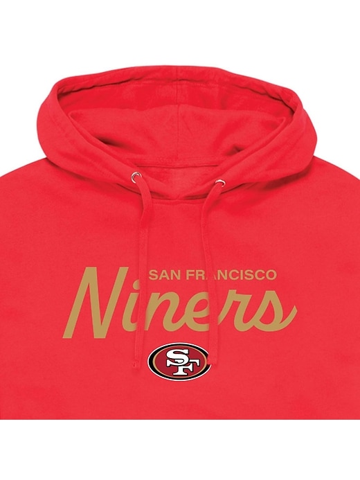 felpa con cappuccio e scritta nfl signature