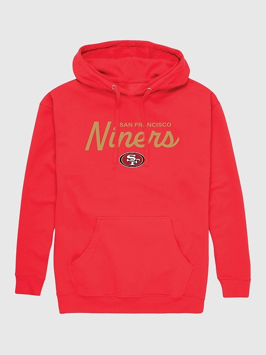 felpa con cappuccio e scritta nfl signature
