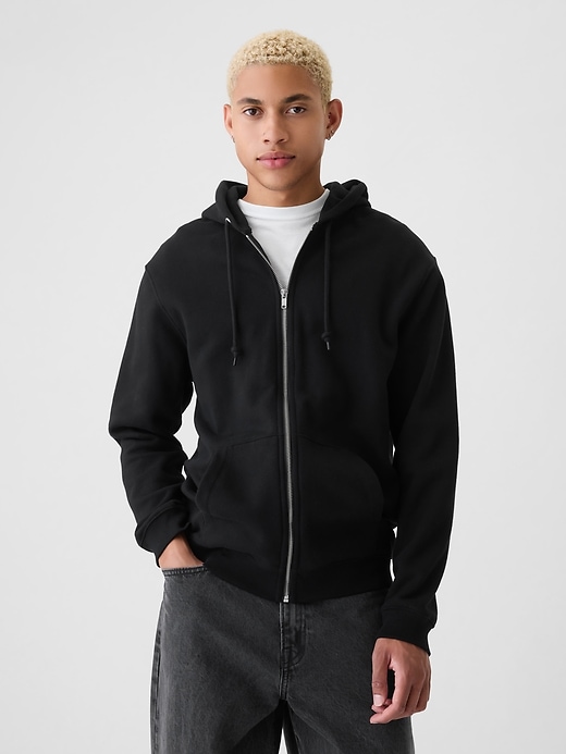 felpa con cappuccio vintagesoft zip per adulti